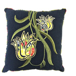 Tulip Navy Pillow