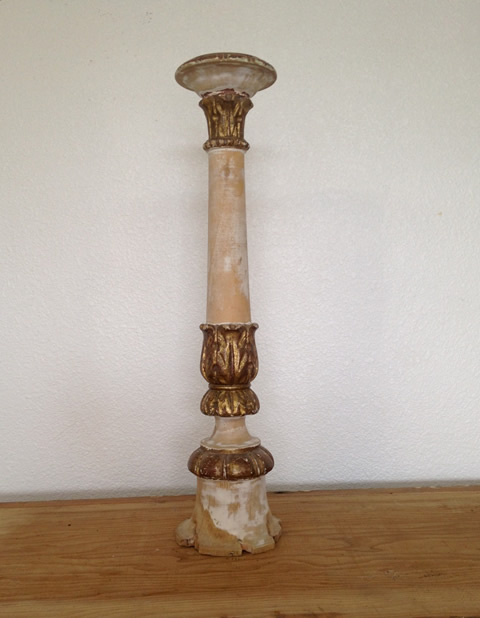 www.classicvintagerentals.com  1027 - Eden Wood Candlestick