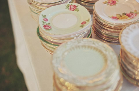 www.classicvintagerentals.com  1588 - Vintage Bread Plates