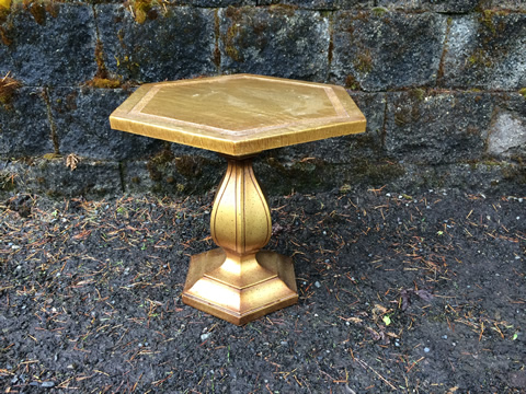 www.classicvintagerentals.com  1623 - Hartley Gold Table