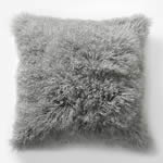 Grey Mongolian Pillow