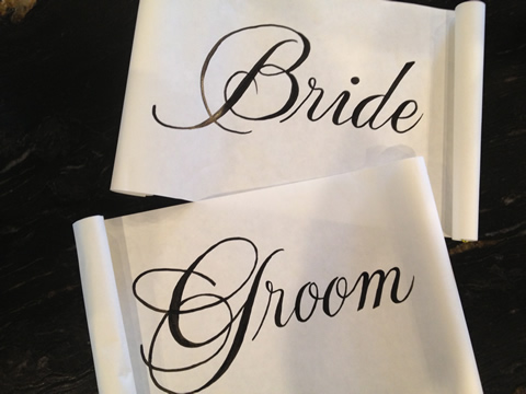 www.classicvintagerentals.com ? 2367 - Scrolled Bride & Groom