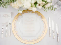 www.classicvintagerentals.com  2445 - Vetro Gold Charger