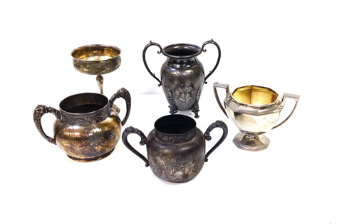 2467 - Assorted Silver Containers