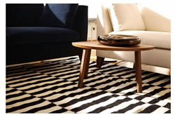 www.classicvintagerentals.com ? 2678 - Black Striped Rug