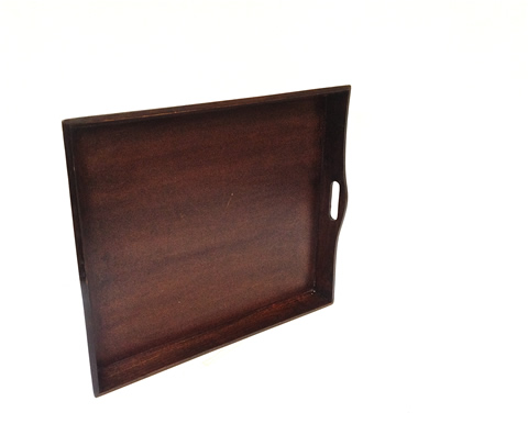www.classicvintagerentals.com ? 2889 - Brown Wooden Tray