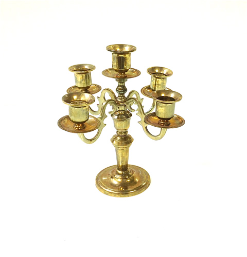 www.classicvintagerentals.com  3393 - Brass Candelabra