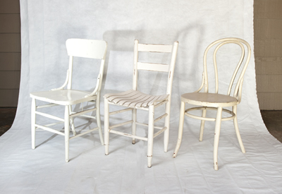 www.classicvintagerentals.com ? 4462 - Assorted White Wood Chairs