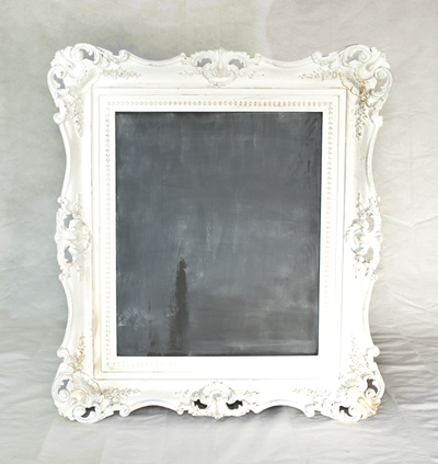 www.classicvintagerentals.com ? 4489 - Priscilla White Chalkboard
