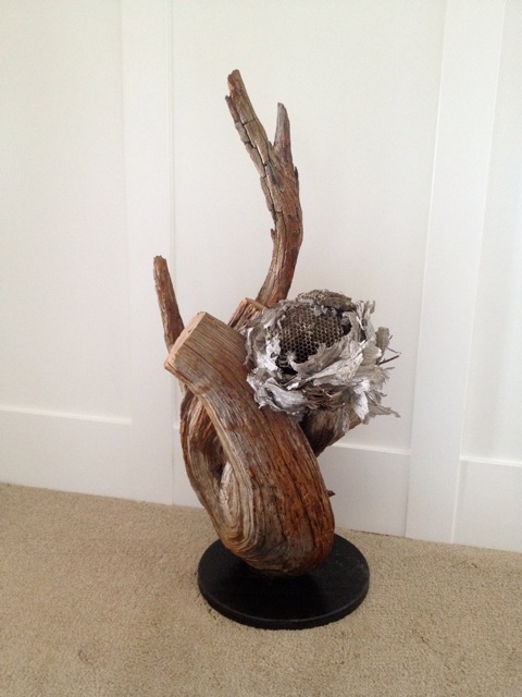 www.classicvintagerentals.com ? 4627 - Beehive Wood Sculpture