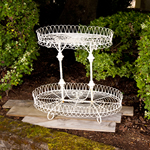 Edith Two-Tiered White Rack