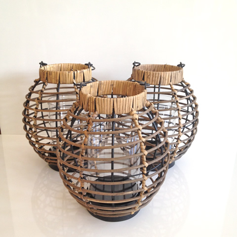 www.classicvintagerentals.com  6651 - Wicker Lanterns